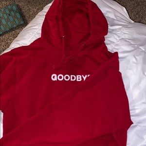 anti social social red hoodie